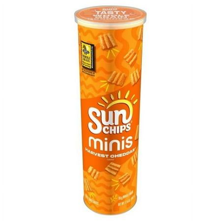 Tasty whole grain goodness. Unique in every wave. Now in tasty minis.  Whole Grain  No Artificial Flavors  3.75 oz  Mini Bites in a convenient canister Whole Grain Snacks, Pringles Pizza, Multigrain Chips, Movie Theater Snacks, Target Food, Spooky Basket, Sun Chips, Corn Snacks, Veggie Chips