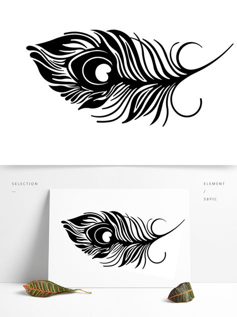 Black And White Peacock Feather Silhouette#pikbest# Peacock Feather Silhouette, Black Peacock Feather, Peacock Feather Clipart, Mor Pankh Png, Peacock Feather Stencil, Peacock Feather Vector, Feather Silhouette, Mor Pankh, Paint Shirt