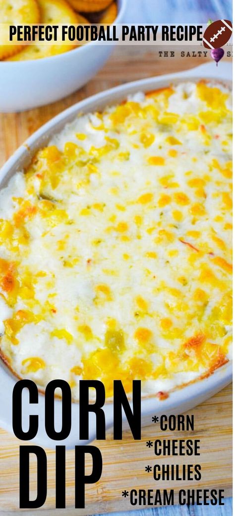 Cheesy Corn Dip, Mexican Corn Dip, Hot Corn Dip, Corn Dip Recipes, Hot Corn, Cheesy Corn, Baked Corn, Afternoon Quotes, Corn Dip