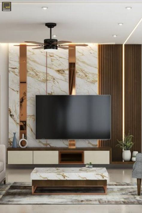 #luxury #instagood #interiordesigner #designer #style #interiordecor #o #livingroom Built In Tv Wall Unit, Room Decor Ideas Diy, Lcd Panel Design, Modern Tv Unit Designs, Interior Design History, Tv Unit Design Modern, Tv Unit Furniture Design, Drawing Room Interior Design, Tv Unit Interior Design