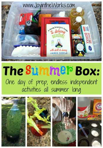 Kids who are used to being entertained all the time, can't all of sudden be bored and figure out how to be creative on their own! They need a little guidance! "The Summer Box" takes one day to prep and entertains your child all summer long with endless independent, creative ideas! Independent Activities For Kids, How To Be Creative, Summer Boredom, Busy Activities, Summer Fun For Kids, Independent Activities, Busy Boxes, Summer Stuff, Monthly Box