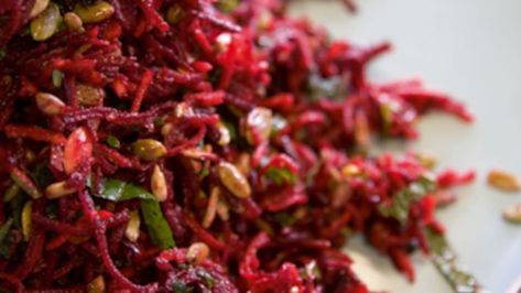 Ripe's raw energy salad - Eat Well Recipe - NZ Herald Energy Salad, Raw Beetroot Salad, Beetroot And Carrot Salad, Colourful Salad, Raw Salad, New Zealand Recipes, Power Salad, Eating Well Recipes, Super Salads