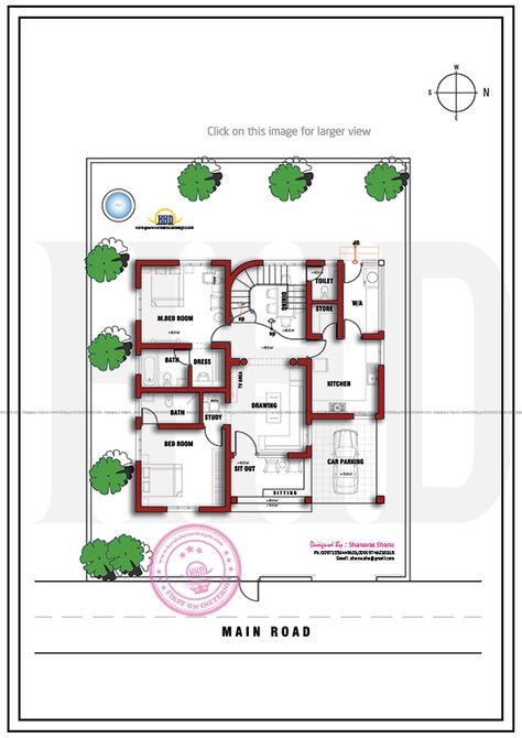 Floor plan 1400 Sq Ft House Plans, Budget House Plans, Free Floor Plans, House Plans With Photos, Indian House Plans, Kerala House Design, Kerala Houses, Home Design Floor Plans, Simple House Plans