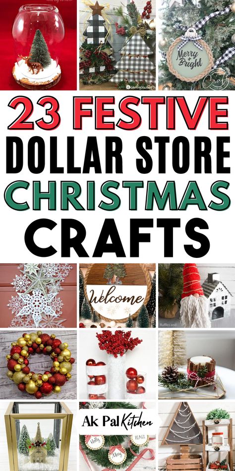 Dollar store Christmas crafts are perfect for creating cheap holiday decor ideas. From easy DIY Christmas wreaths to handmade Christmas ornaments, these affordable Christmas crafts will make your home festive without breaking the bank. Try making dollar tree Christmas decor or easy Christmas gifts for friends and family. Whether you're looking for Christmas crafts for kids or elegant Christmas decorations, these simple Christmas craft ideas will help you add a personal touch to your home. Craft Ideas For Christmas Decorations, Dollar Tree Christmas Presents Diy, Easy Group Christmas Crafts For Women, Dollar Tree Raindeer Crafts Diy, Dollarama Diy Christmas Decor, Dollar Tree Christmas Tree Decorations, Christmas Centerpieces Dollar Tree, Easy Christmas Crafts To Make And Sell, Dollar Tree Xmas Decor