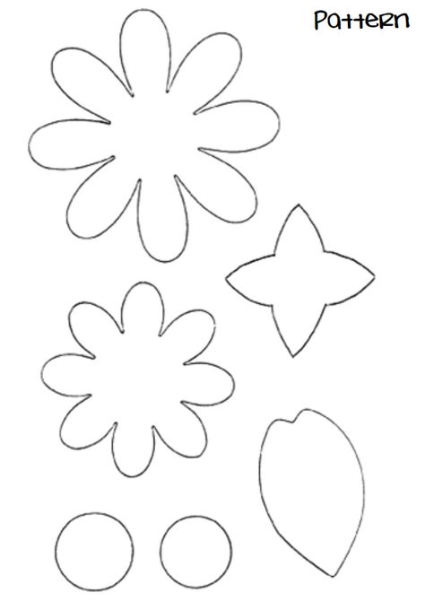 Felt Flower Template Free Pattern, Felt Daisy Pattern, Flower Felt Pattern, Felt Flower Templates Printable Free Pattern, Felt Flowers Diy Pattern Free Printable, Felt Daisy Diy, Felt Flowers Patterns Templates Free Printable, Felt Flowers Patterns Templates, Felt Flower Patterns Free