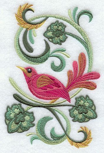 Machine Embroidery Designs at Embroidery Library! - Color Change - F3363 71913 Bordado Jacobean, Kashida Embroidery, Jacobean Embroidery, Cushion Embroidery, Flower Machine Embroidery Designs, Freestanding Lace Embroidery, Hand Embroidery Projects, Embroidery Flowers Pattern, Embroidery Motifs