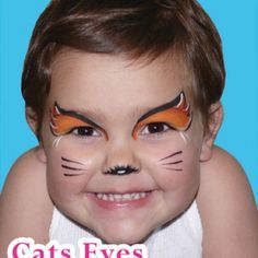 such a cute little fox! Cat Face Paint Easy, Leopard Face Paint, Joker Face Paint, Fox Face Paint, Tiger Face Paint, Frozen Face Paint, Mermaid Face Paint, Pumpkin Face Paint, Kitty Face Paint