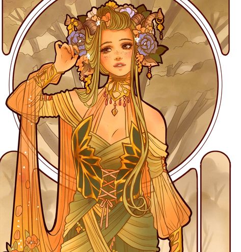 Hannah Alexander Artwork on Twitter: "Fearne from Critical Role #CriticalRoleArt… " Critical Role Fearne, Fearne Critical Role, Hannah Alexander Artwork, Cycle Breaker, Hannah Alexander, Critical Role Characters, Art Nouveau Style, Freelance Artist, Critical Role