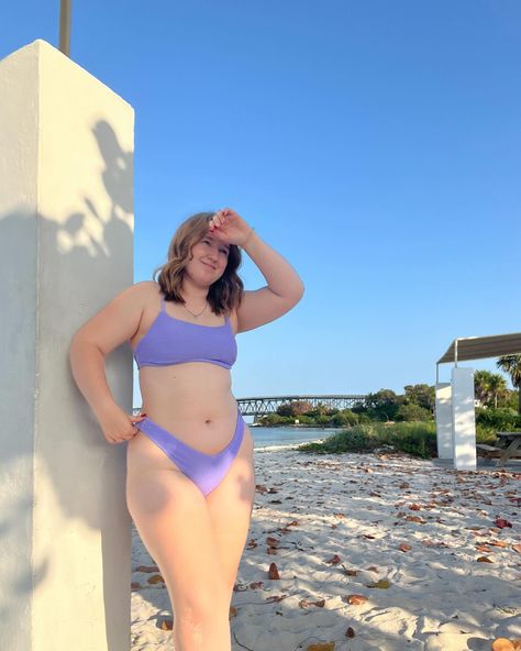 mornings at the beach >>> ⁣ ⁣ •••⁣ #beachaesthtic #summervibes #summertime #picinspo #pinterestaesthtic #coconutgirl ⁣ ⁣ spring style, pastel aesthetic, midsize, midsize fashion, colorful feed, coconut girl summer, pinterest style Midsize Swimwear Aesthetic, Mid Size Beach Photos, Beach Midsize, Beach Pictures Midsize, Beach Inspo Pics Midsize, Midsize Aesthetic, Swimwear Aesthetic, Lgbtq Fashion, Swimsuit Inspo