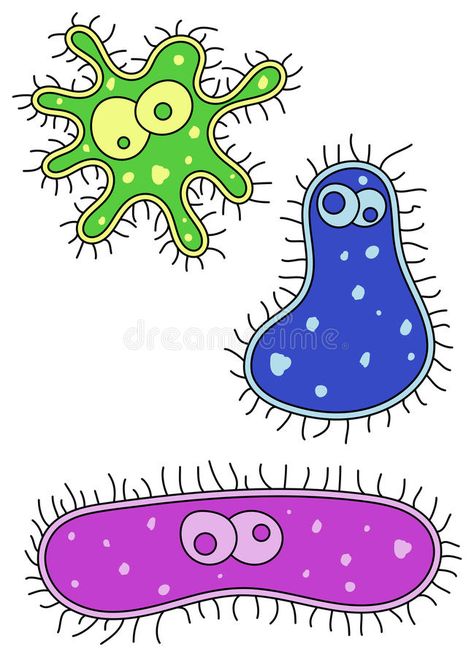 Germs royalty free illustration Pink Cartoon, Kids News, Simple Cartoon, Free Illustration, Graphic Design Projects, Free Illustrations, Blue And Pink, Design Projects, Bugs