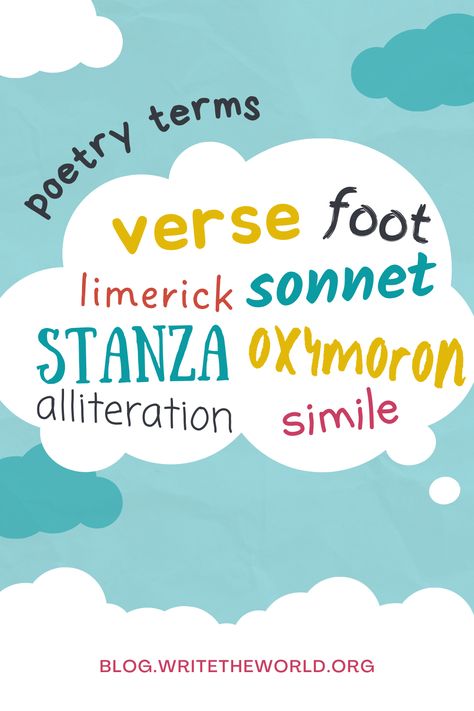 Curious about different elements you can use in your poem? Check out our big list of poetry terms and examples. Poetry Terms, Performance Poetry, Free Verse Poetry, Iambic Pentameter, Different Elements, You Poem, Writing Poetry, Spoken Word, Library Of Congress