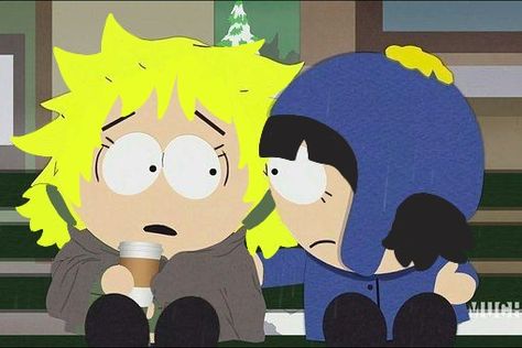 Tweek And Craig Genderbend, Laura Tucker South Park, Fem Creek, Creek Sp, Tweek Tweak, Craig Tucker, Shark Hoodie, Tweek And Craig, Creek South Park