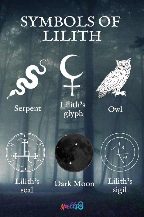 Lillith Goddess, Lilith Symbol, Goddess Magick, Dark Goddess, Wiccan Magic, Witch Spirituality, Magic Spell Book, Wiccan Spell Book, Magick Book