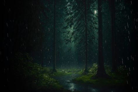 Dark forest rainy aesthetic background w... | Premium Photo #Freepik #photo #rainforest #nature-trees #forest #green-forest Dark Forest Wallpaper Desktop, Jayme Core, Dark Green Aesthetic Wallpaper Desktop, Wallpapers Mac, Rainy Aesthetic, Nature Desktop Wallpaper, Magic Wallpaper, Pc Background, Tablet Wallpapers