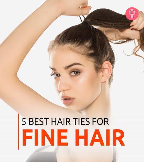 Best Hair Ties For Fine Hair, Black Tie Hairstyles, Type 2b Hair, Sporty Hair, Long Fine Hair, Best Hair Ties, Fine Hair Styles For Women, Ribbon Hair Ties, Beige Blonde