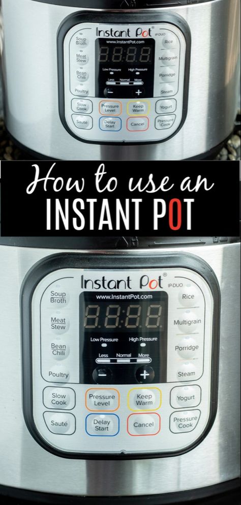 How to Use an Instant Pot or electric pressure cooker. Instructions on how to set your instant pot, what the difference between natural and quick release is, and Instant pot recipes that everyone will love. #instantpot #instantpotrecipes #pressurecooker #pressurecookerrecipes #homemadeinterest Pressure Cooker Xl, Power Pressure Cooker, Pressure Cooking Recipes, Pot Organization, Electric Pressure Cooker Recipes, Pressure Pot, Electric Pressure Cooker, Classic Kitchen, Easy Instant Pot Recipes