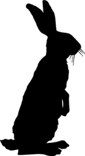 Bunny Side Profile, Hare Silhouette, Garden Silhouette, Standing Rabbit, Rabbit Silhouette, Bunny Silhouette, Easter Images, Silhouette Images, Silhouette Stencil