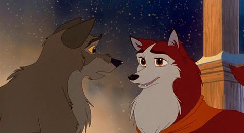 Balto and Jenna <3   One of my favorite movies when I was a kid. Balto Film, Balto And Jenna, Atlantis The Lost Empire, Disney Dragon, Disney Kingdom, Disney Duck, Disney Crossovers, Childhood Movies, Animated Animals