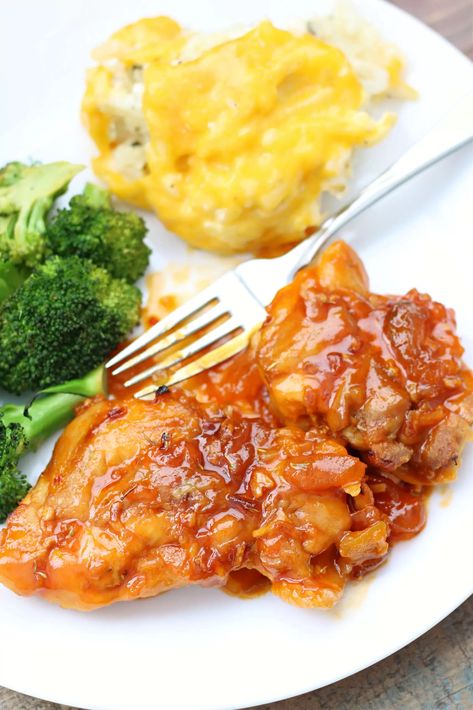 Chicken Receipe, Apricot Glazed Chicken, Ip Chicken, Apricot Chicken Recipes, Apricot Chicken, Ninja Recipes, Air Fried Chicken, Quick Dinners, Glazed Chicken