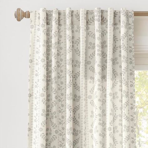 Amazon.com: Lush Decor Doreen Delicate Floral Window Curtain Panel Pair, 52" W x 84" L, Blue : Home & Kitchen Textured Window Treatments, Neutral Curtains, Lush Decor, Drape Panel, Floral Curtains, Darkening Curtains, Printed Curtains, Curtain Patterns, Room Darkening Curtains