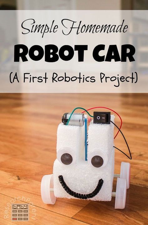 Homemade Robot, Robot Project, Vetenskapliga Experiment, Crafts Simple, Experiment For Kids, Robotics Projects, Kid Experiments, Project For Kids, Fair Projects