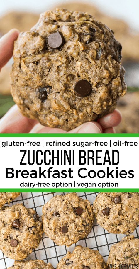 Breakfast Cookies Gluten Free, Zucchini Breakfast, Zucchini Oatmeal, Galletas Keto, Cookies Sans Gluten, Cookies For Breakfast, Oatmeal Breakfast Cookies, Biscuits Diététiques, Breakfast Cookie Recipe