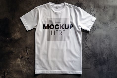 AI generated PSD White T-shirt mockup T Shirt Mockup Free Psd, T Shirt Mockup Free, Shirt Mockup Free, T Shirt Mockup, Logo Banners, Tshirt Mockup, Mockup Free Psd, Marketing Design, Custom Illustration