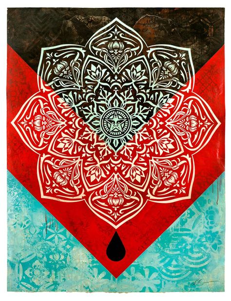 Obey Wallpaper, Shepard Fairey Art, Cool Poster Designs, Obey Giant, Shepard Fairey Obey, Oil Drop, Obey Art, Painting Mixed Media, Shepard Fairey