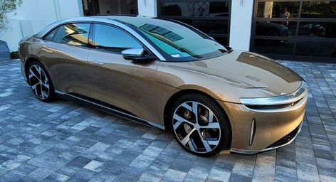 The Lucid Air Dream Edition starts at $170,500, and the most expensive listed on eBay costs $239,000. Lucid Air Car, Lucid Air, Air Car, Electric Vehicles, Model Look, Most Expensive, Sky High, Car Interior, Dream Cars