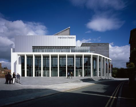 Gallery of New Marlowe Theatre / Keith Williams Architects - 6 Theater Design Architecture Exterior, Theatre Elevation, Theatre Roof Architecture, Theatre Facade, Theater Facade Architecture, Auditorium Exterior Facade, Open Theater Architecture, Copper In Architecture, Theatre Architecture