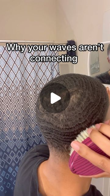 360Wave-Development on Instagram: "HOW TO MAKE YOUR WAVES CONNECT🌀👊🏾  On a serious note to make your waves connect faster you will need to use that comb🪮. And using a mirror will help especially if you’re not used to brushing yet    Get your waves right with our exclusive Wave brush and Durag line ⚜️🔥 Link is in bio and also available in our meta shop✅  Dm us wearing and using our products to be posted on the page 💪🏾📸  #360waves #wavesonswim #wavecheck #waveshair #taperfade #waves" 4c Waves Men, How To Wear A Durag, How To Get Waves In Hair For Men, How To Put Waves In Your Hair, How To Get Waves In Hair, 360 Waves Haircut, Hair Waves Men, 360 Waves Men, Waves 360