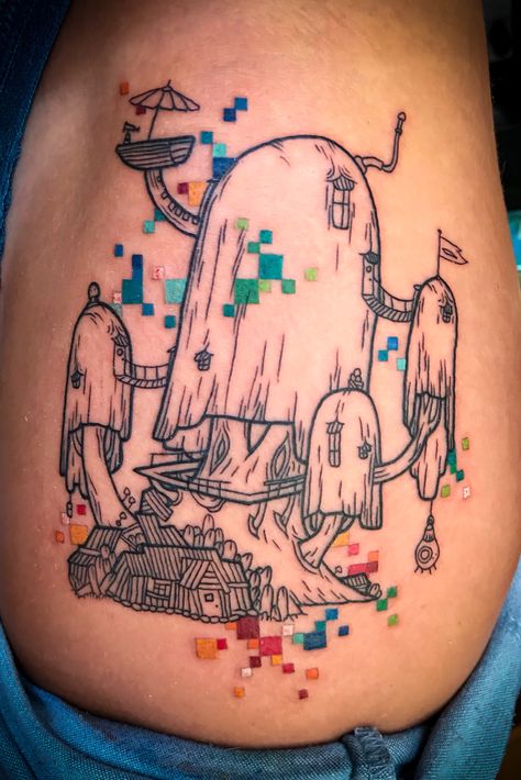 Treehouse Tattoo, Adventure Time Treehouse, Lucky Tattoo, Book Tattoo, Next Tattoo, Cute Tattoos, Adventure Time, Artist Studio, Tree House