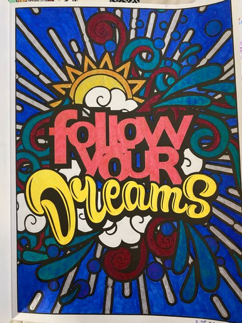 Follow Your Dreams Coloring Book, Beaded Necklace Designs, Follow Your Dreams, Color Inspo, Coloring Book Pages, Book Pages, Necklace Designs, Adult Coloring, Coloring Books