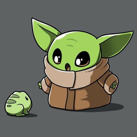 Baby Yoda Wallpaper, Tee Turtle, Yoda Drawing, Yoda Art, Yoda Images, Yoda Wallpaper, Cute Disney Drawings, Star Wars Drawings, Wallpaper Animes