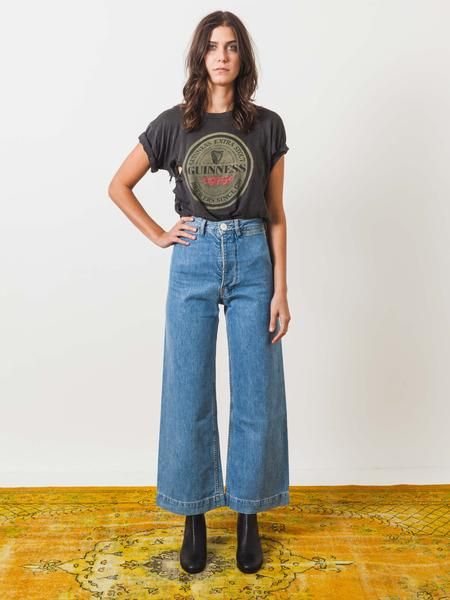 Kamm Pants, Jesse Kamm, Sailor Pants, American Denim, Pants Fit, Wide Leg Denim, Styling Tips, Minimalist Fashion, Capsule Wardrobe