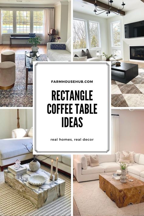 RECTANGLE COFFEE TABLE Contemporary Living Room Coffee Tables, Coffee Table Styling Living Rooms, Coffee Table Decor Living Room, Sleek Coffee Table, Central Table, Rectangle Coffee Table, Gatherings With Friends, Living Room Setup, Table Decor Living Room