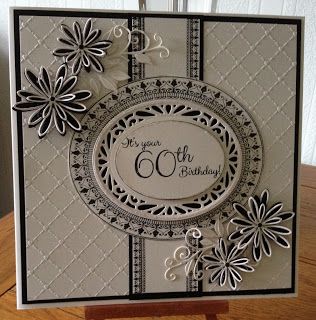 60th Birthday Cards For Ladies, Ideas Birthday Card, 60th Birthday Card, Sue Wilson Cards, Birthday Card Ideas, Special Birthday Cards, Cool Birthday Cards, 60th Birthday Invitations, Sister Birthday Card