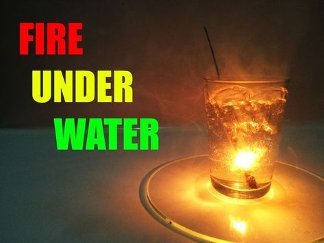 DIY How To Make Fire Under Water !! Making Fire Under Water Seems To Be Impossible But With Sparklers Its No Longer Impossible . It Sounds Crazy But Its True You Can Make Fire Under Water At Home . Try It , Its A Very Cool Experiment. Great for decorations, expirements with kids and more! #diy #decorations #kids Diy Kids Decor, Water Experiments, Fire Kids, Cool Experiments, Science Crafts, Kid Experiments, How To Make Fire, Science Projects For Kids, Diy Science