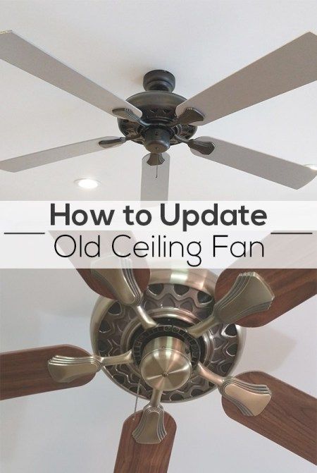 Ceiling Fan Diy, Ceiling Fan Update, Old Ceiling, Ceiling Fan Makeover, Farmhouse Ceiling Fan, Ceiling Fan Blades, Old Fan, Painting Ceiling Fans, Diy Ceiling