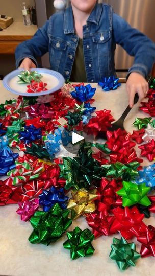 55K views · 1.9K reactions | Blindfold Bow Scoop Christmas Game 💰 | Blindfold Bow Scoop Christmas Game 💰

Kids, Mom, and whole family play party game with Christmas bows for money prizes. Funny diy activity to play at... | By Benson Bros | Alright. Scoop the bows. Scoop
the bows. $1 for each one you scoop. $1 for each one you get.
Come on. Scoop em. Scoop em. You want to get the gold bow.
Here we go. Scoop the bows. $1 for each one. Alright. Three,
two, one. Oh. Time's up. Look how many you got. Okay. You got
one bow. I got one. Here's your $1. Thanks. Alright. It's your
turn Kezzy and you want to get the golden bow because you get
a golden special present. Go for it. Scoop em. Go for it.
Scoop. Scoop Oh my goodness. You're doing good. Get the
gold. Get the gold. Come on Kezzy. Scoop em. Christmas Bow Activities, Christmas Bow Game With Spatula, Christmas Bow Game, Benson Bros, Golden Bow, Christmas Games For Kids, 50k Views, Minute To Win It Games, Hawaiian Christmas