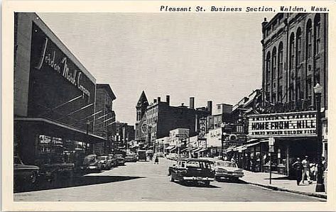 Granada Theatre, 1960 My Dad was the projectionist in the 60s and My grampa was the Ticket taker door man Malden Massachusetts, Drawing City, Boston Map, City Scape, Memory Board, Granada, Massachusetts, Childhood Memories, New England