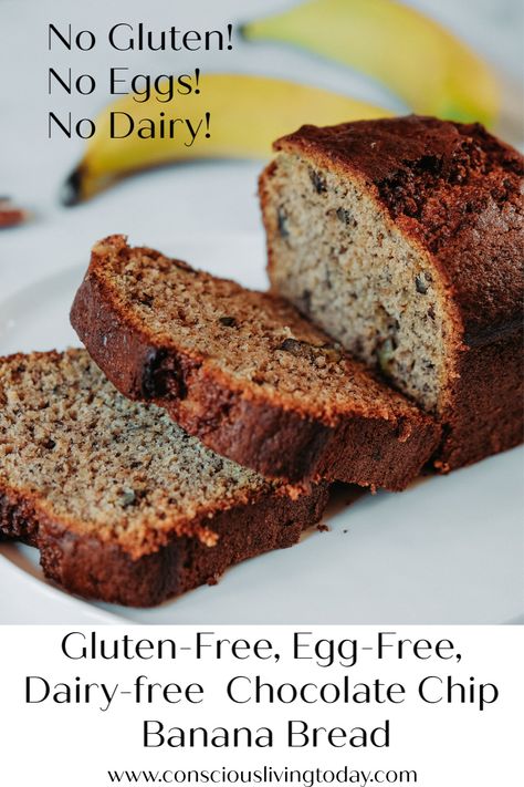 Banana Bread No Eggs, Low Fat Banana Bread, Gluten Free Bread Recipe Easy, Best Gluten Free Bread, Plant Based Recipe, Banana Bread Recipe Healthy, Store Cupboard, Healthy Bread Recipes, Plant Based Recipes Easy