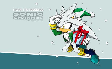 Yuji Uekawa, Silver The Hedgehog Fanart, Sonic Channel Art, Sonic Christmas, Sonic Channel, Sonic The Hedgehog Characters, Fairy Tail Girls, Silver The Hedgehog, Sonic Friends