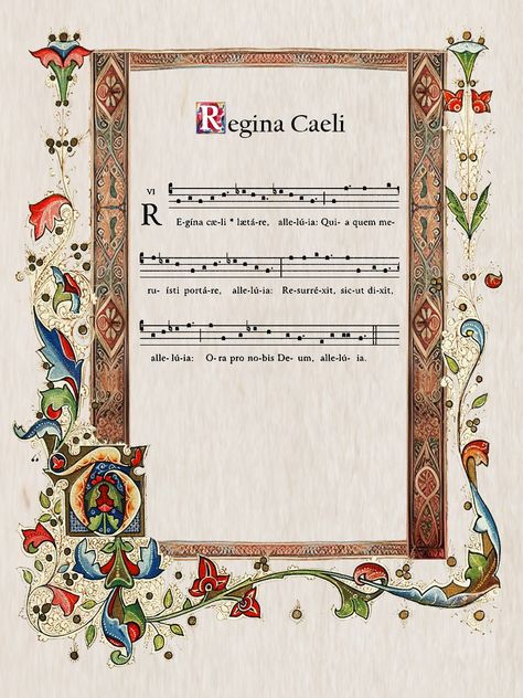 Gregorian chant Regina Caeli Elevate your devotion Gregorian Chant, a serene and illuminated masterpiece that resonates with the timeless elegance of Gregorian chant. This cherished hymn, inspires the faithful with its profound simplicity. This is a digital item: No frames or other items are included. You will receive 3 files of the prayer in different sizes: letter, A4, A3 >>How do I print it? You can print the files on your printer at home, or take them to a professional printer or copy center. Print as many copies as you like! You can resize it when printing to A5, A6, or even down to a business card to carry around in your wallet! After purchasing this listing, download your file: Go to purchases, then click on download files. THIS ITEM IS A DIGITAL DOWNLOAD Please note that this listi Gregorian Chant, Virgin Mary Art, Blessed Mary, Jesus And Mary Pictures, The Prayer, Hand Type, Jesus Art, Catholic Art, Catholic Gifts