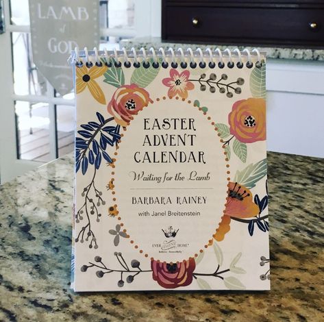 Easter Countdown Calendar - Ever Thine Home Easter Advent Calendar, Easter Advent, Lds Easter, Easter Calendar, Easter Countdown, 40 Days Of Lent, Flip Calendar, Christ Is Risen, Christian Home Decor