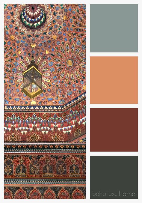 Moroccan Color Palette, Moroccan Colors, Boho Styl, Color Schemes Colour Palettes, Earth Tone Colors, Color Ways, Bohemian Colors, Bedroom Color Schemes, Color Palette Design