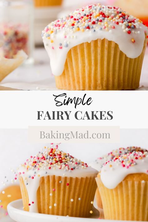 Fairy cakes bring all the nostalgic feels and our fairy cakes recipe is no exception. If you are wondering how to make fairy cakes our recipe couldn't be simpler and drizzled with thick icing and sprinkles they are delicious bite after bite. Try our easy fairy cake recipe today for a taste of nostalgia. Easy Fairy Cake Recipes, Fairy Cake Recipe, Fairy Cakes Recipe, Cupcake Recipes For Kids, Fairy Cupcakes, Fairy Cake, Lemon Muffins, Fairy Cakes, Cake Recipes From Scratch