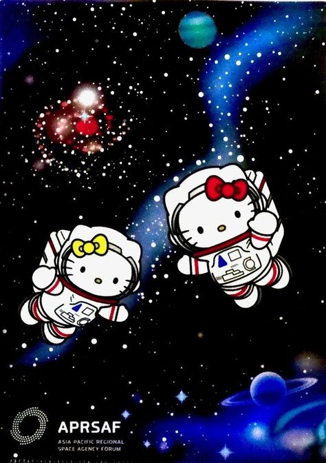 Astronaut Hello Kitty Wallpaper, Hello Kitty In Space Wallpaper, Astronaut Hello Kitty, Hello Kitty Space Wallpaper, Hello Kitty In Space, Sanrio Astronaut, Hello Kitty Space, Half Shaved Hairstyles, Spider Kitty