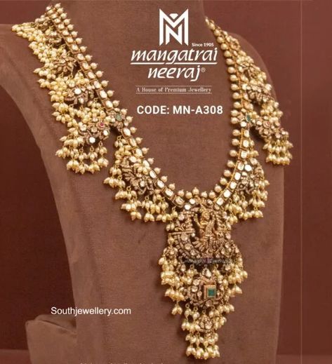 Victorian polki guttapusalu haram photo Polki Guttapusalu, Victorian Guttapusalu, Guttapusalu Haram, Antique Necklace Gold, Victorian Jewellery, Jewellery Indian, Bridal Diamond Jewellery, Indian Jewellery Design Earrings, Indian Bridal Wear