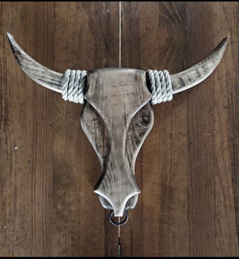 Bulls Head Decor, Beach Wood Art, Wood Working Ideas, Steer Head, Wood Craft Projects, Wood Art Projects, Wood Shop Projects, Wood Project, Metal Art Welded